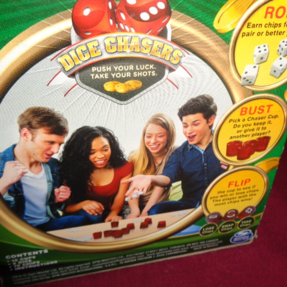 Dice Chasers Roll, Bust Or Flip Game By Spin Master, New In Box Sealed - Picture 4 of 5